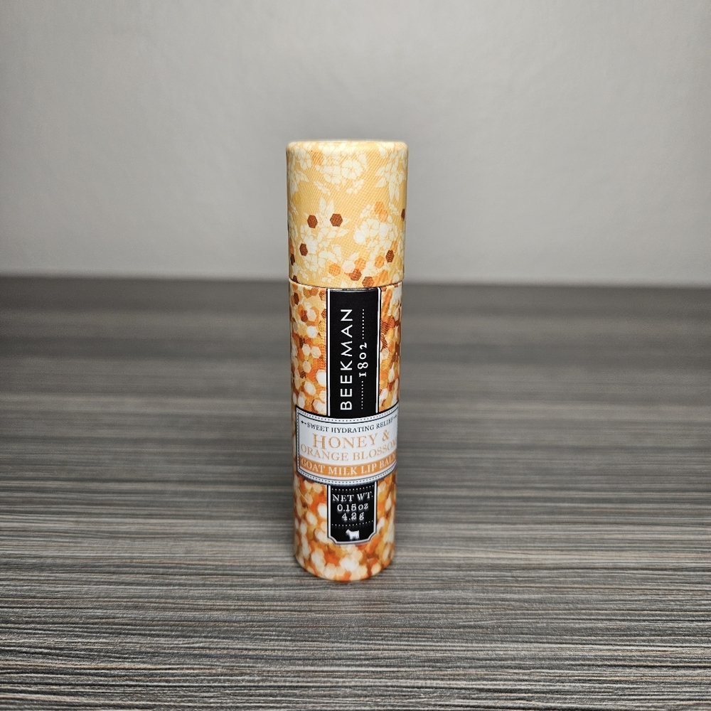 Beekman 1802 Honey & Orange Blossom Goat Milk Lip Balm New .15oz